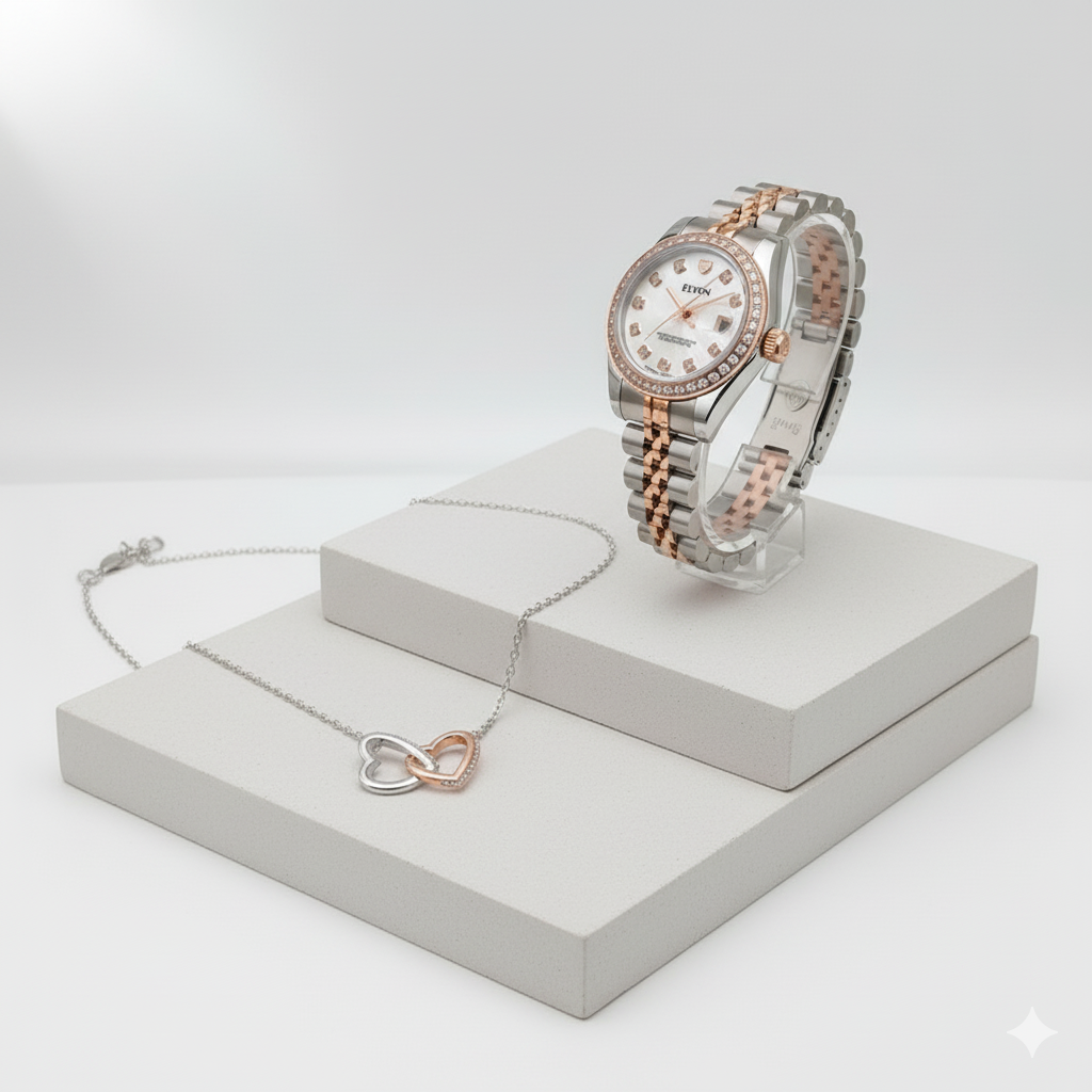 PACK REGALO RELOJ + COLLAR ELYON