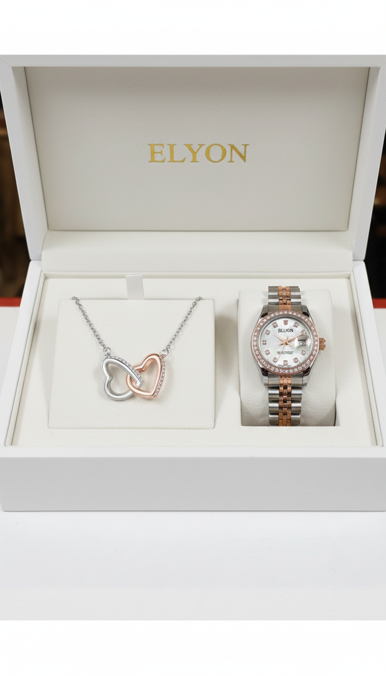 PACK REGALO RELOJ + COLLAR ELYON
