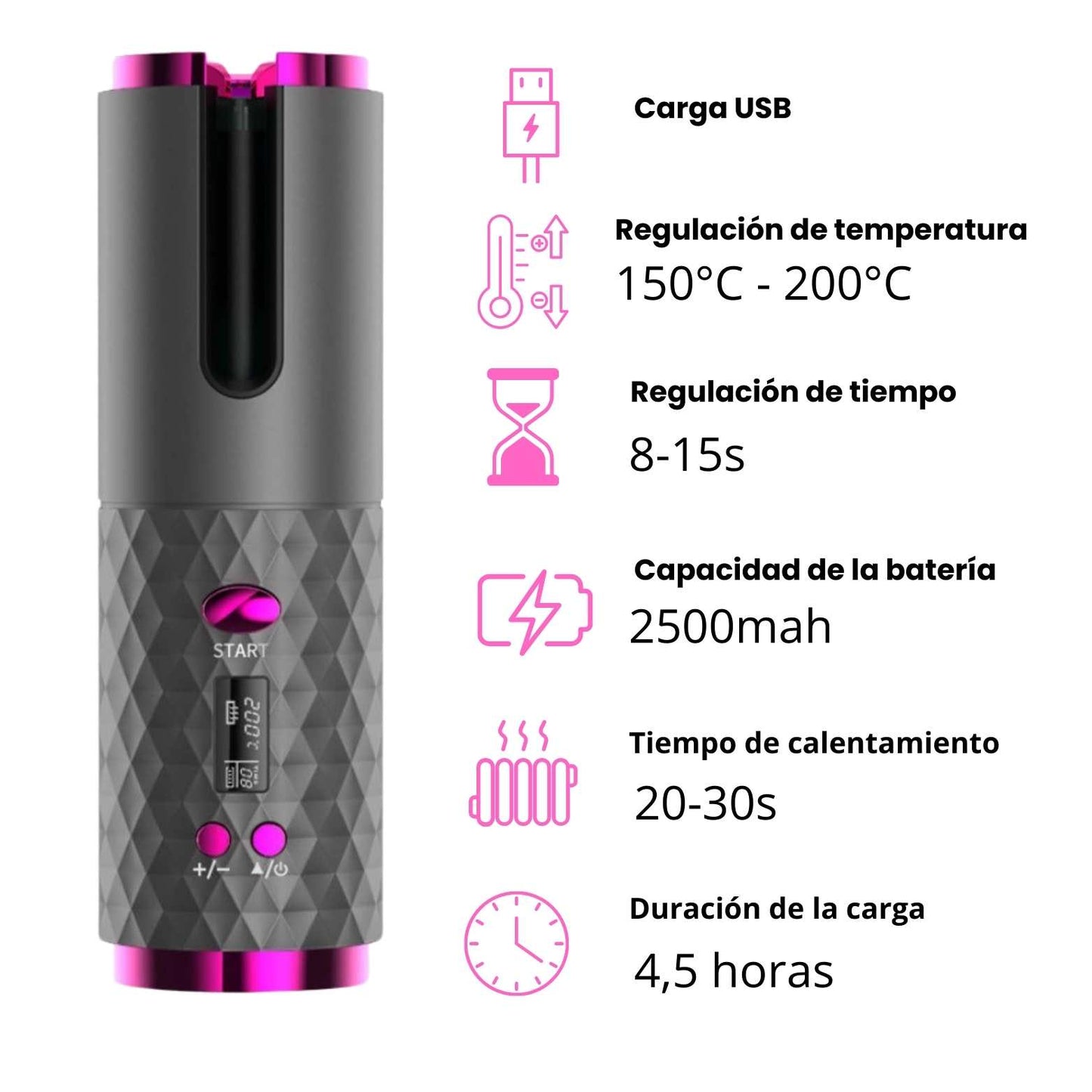 RIZADOR DE CABELLO AUTOMÁTICO