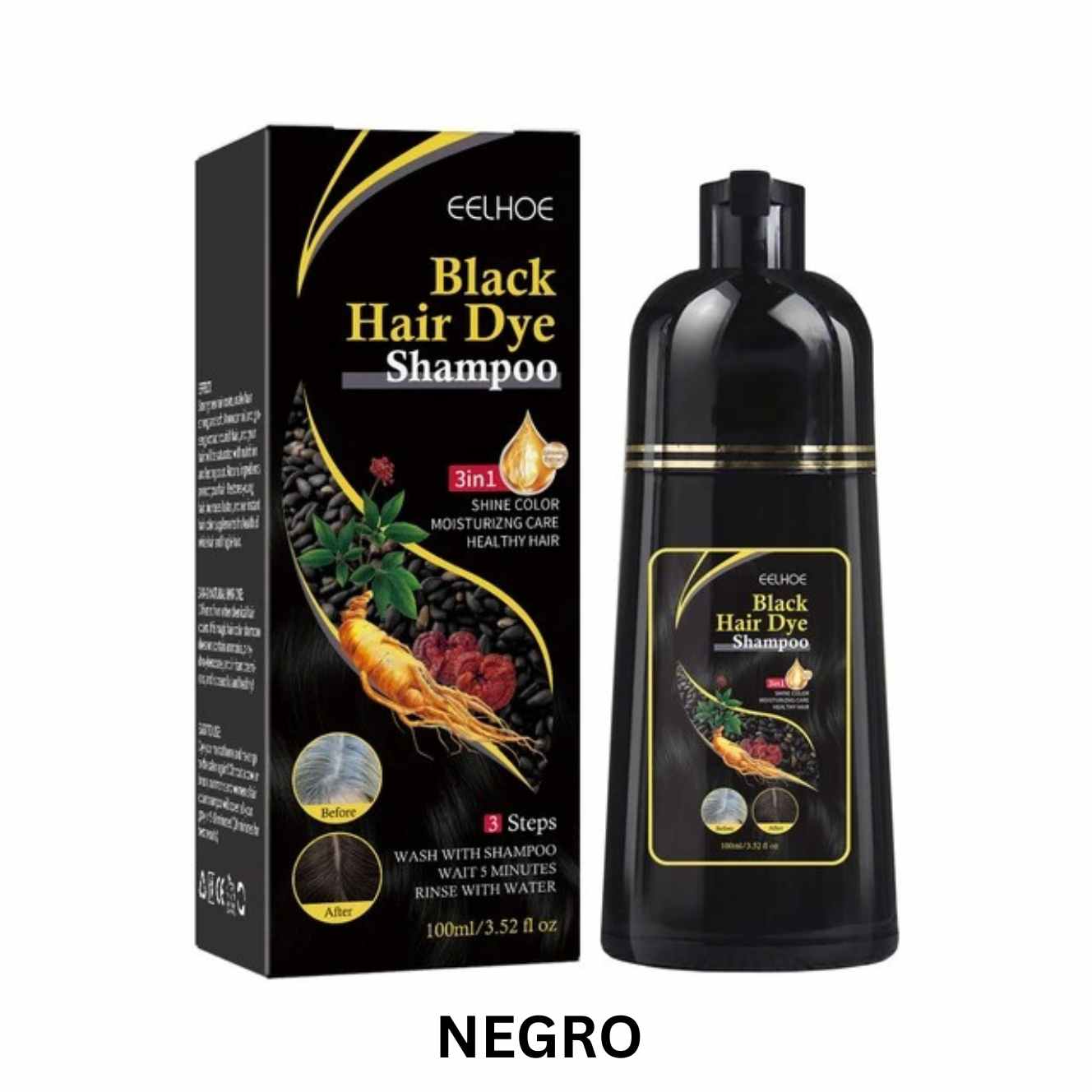 Champú HairDye® ANTICANAS - (OFERTA 2X1)