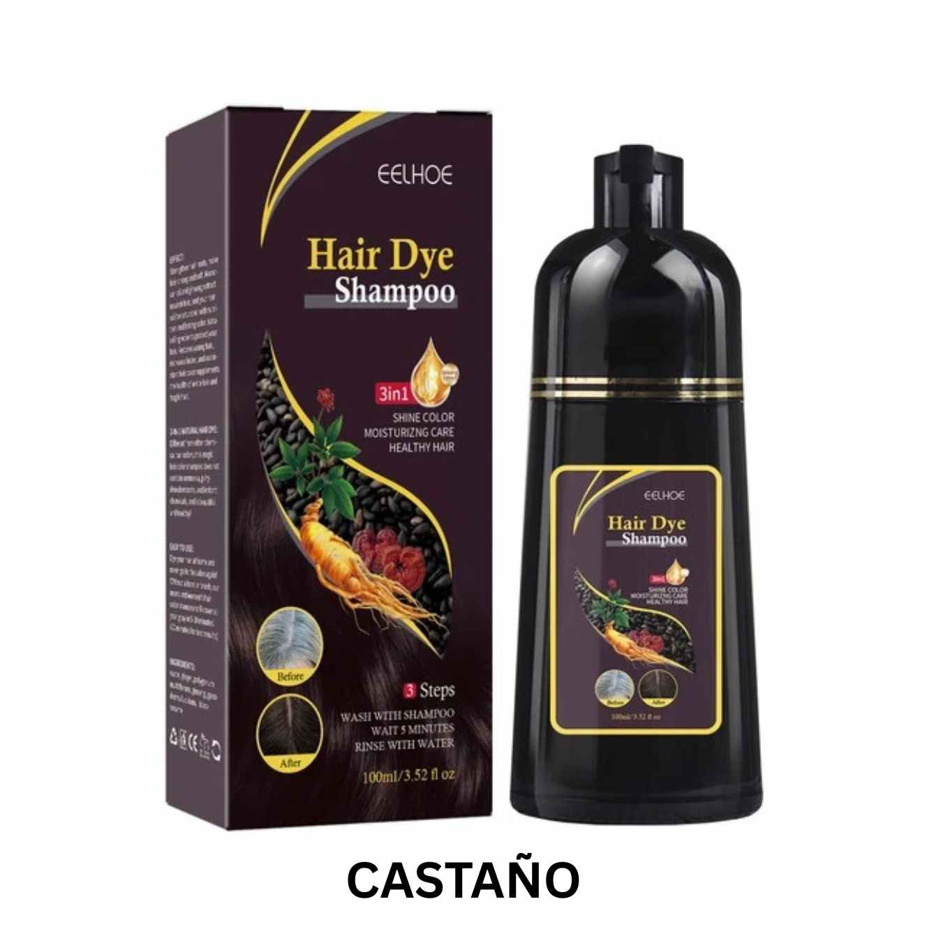Champú HairDye® ANTICANAS - (OFERTA 2X1)