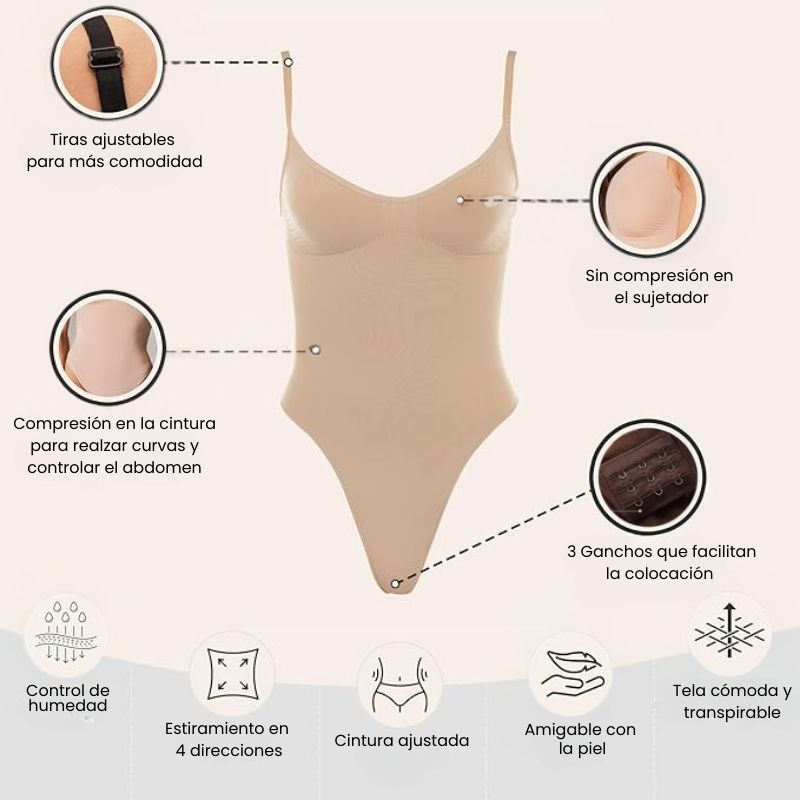 BODY MODELADOR REDUCTOR ELYON®️ 2X1