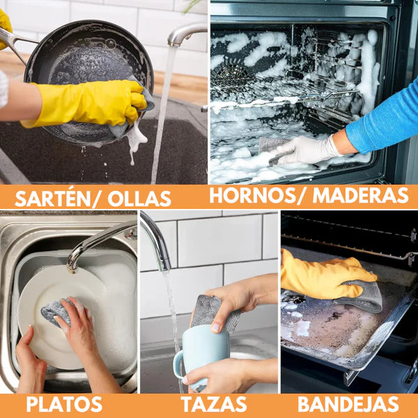 Paños de limpieza HogarHim Pack de 10 + 10 Gratis