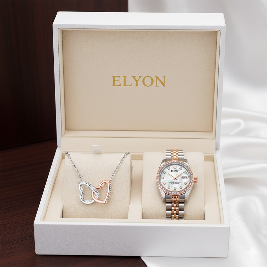 PACK REGALO RELOJ + COLLAR ELYON