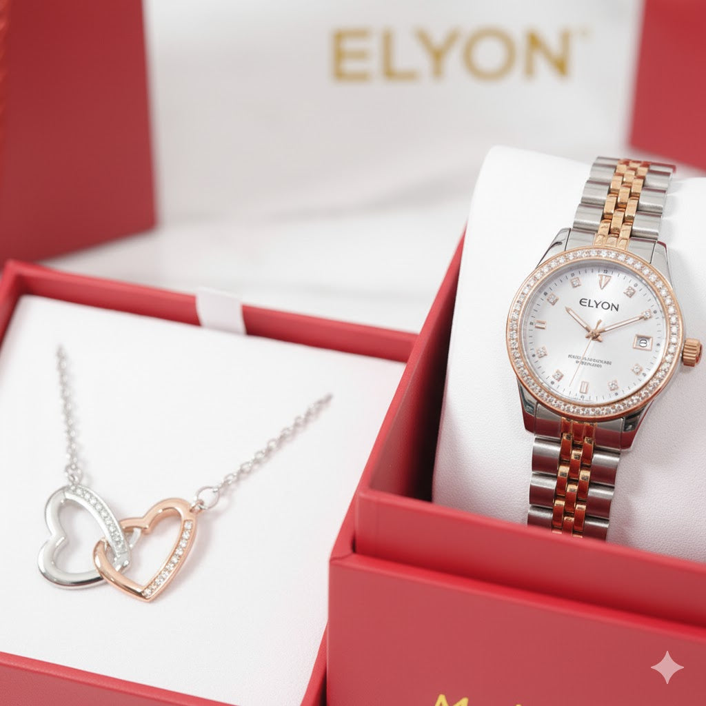 PACK REGALO RELOJ + COLLAR ELYON