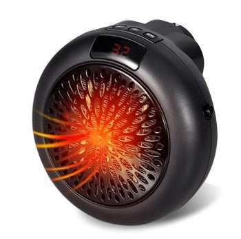 Calefactor Redondo Portátil 900 Watts negro/blanco