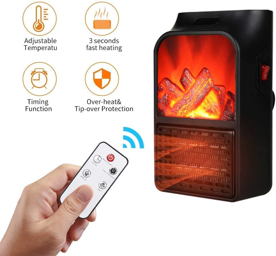 Calefactor chimenea con mando