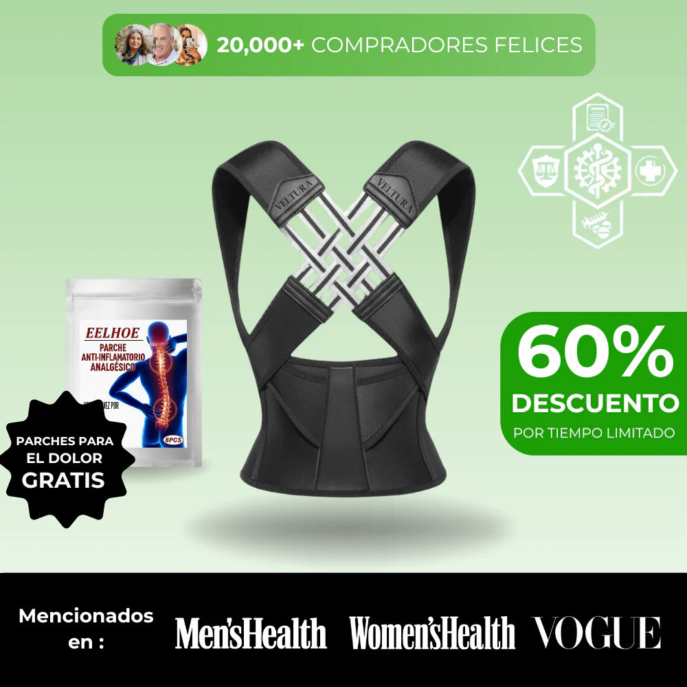 POSTURE ELYON VENTURA DELUXE™ + Parches Alivio del Dolor (GRATIS) - Edición Limitada