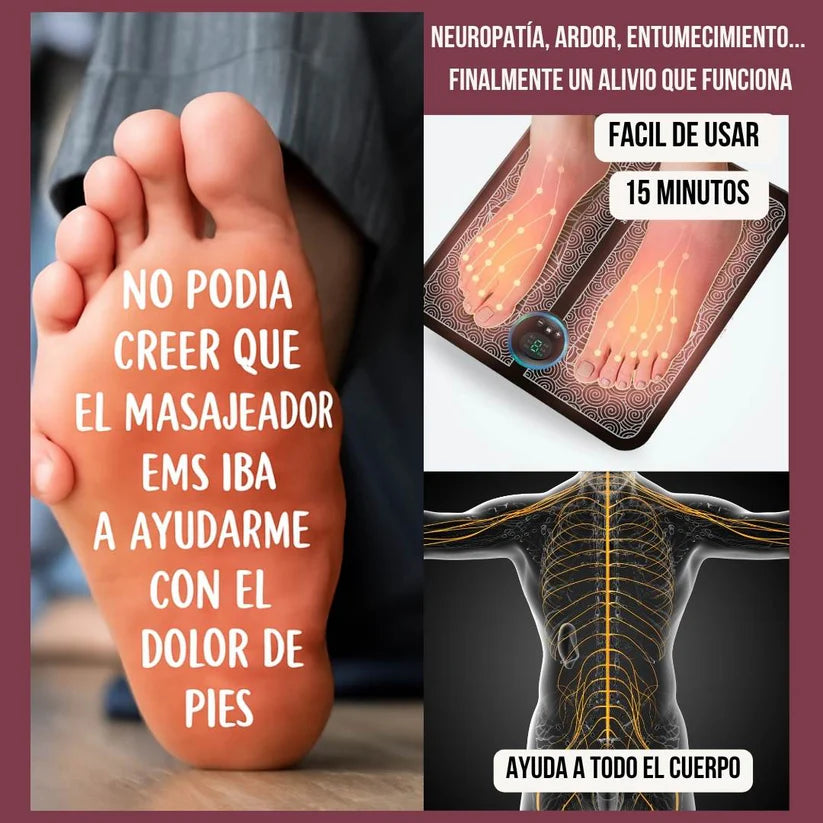 Recuperación Neuromuscular Activa en 15 Minutos: Masajeador de Pies EMS