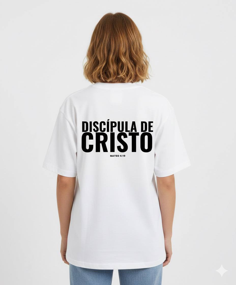 CAMISETA OVERSIZE MUJER - MATEO 4:19