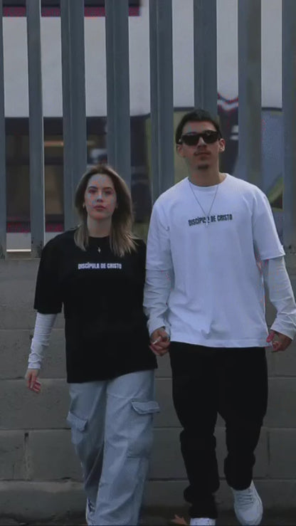 CAMISETA OVERSIZE HOMBRE - MATEO 4:19